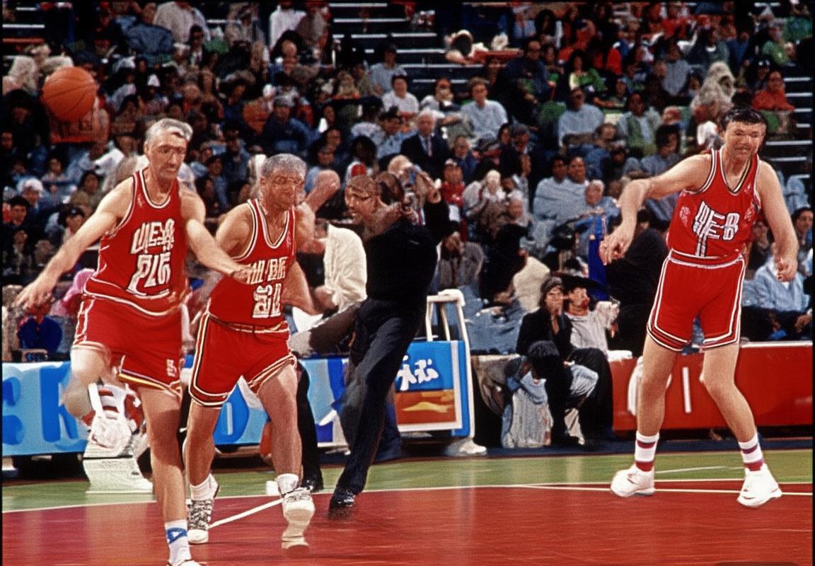 篮球巅峰对决：法里德与詹姆斯的传奇较量